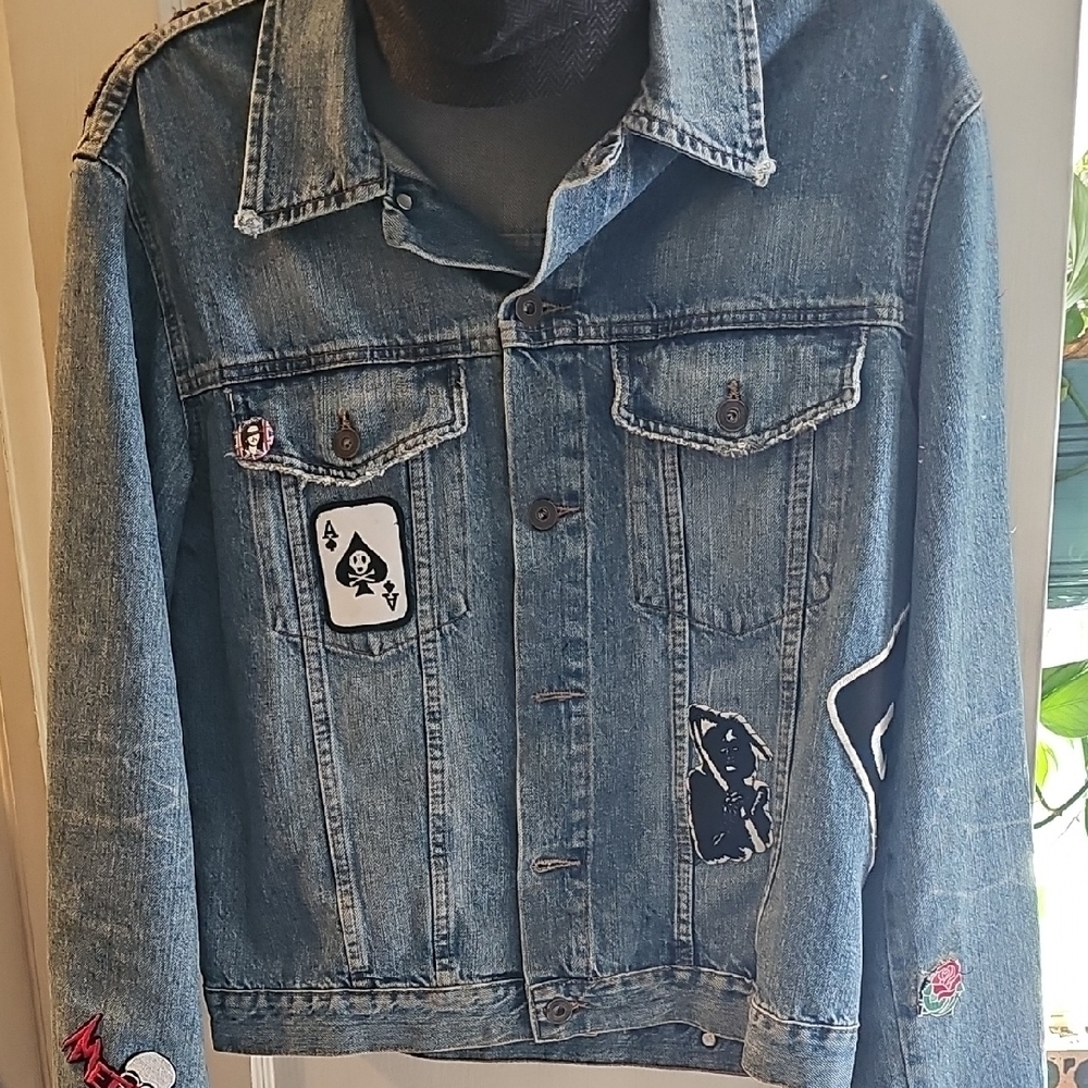 Denim Jacket with Patches
